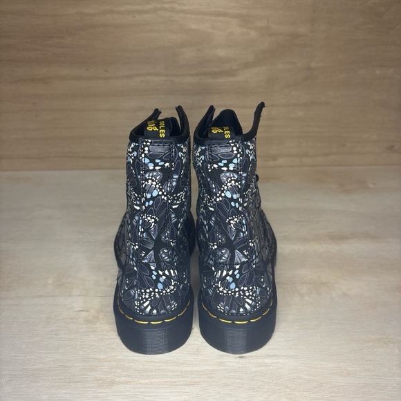 Dr. Martens Black and White Lace Up Boots - Picture 4 of 8